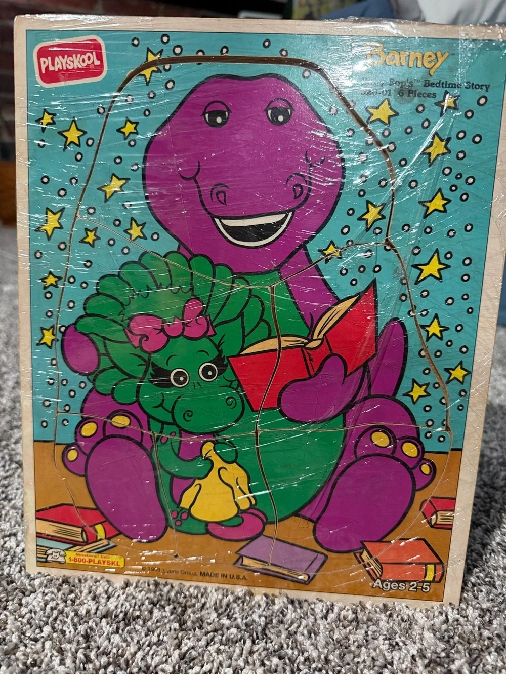 Barney and Baby Bop bedtime puzzle